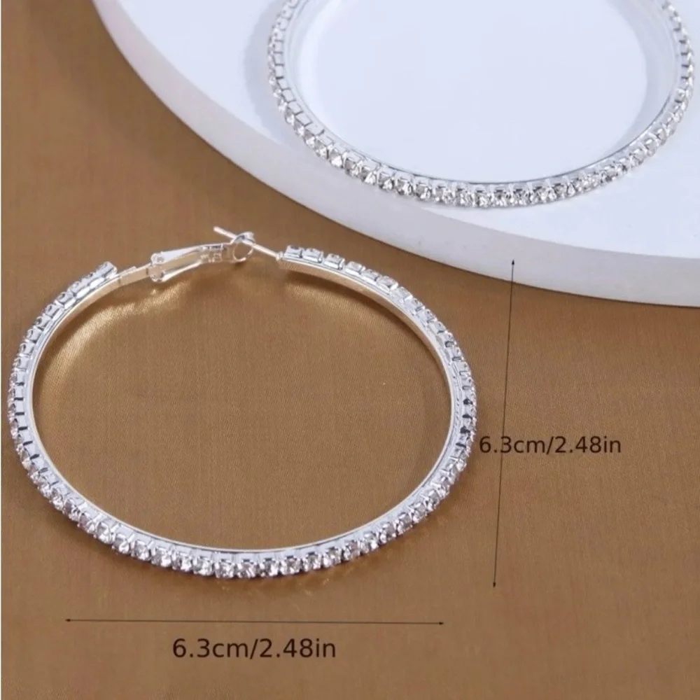 Elegant Silver Hoop Earrings